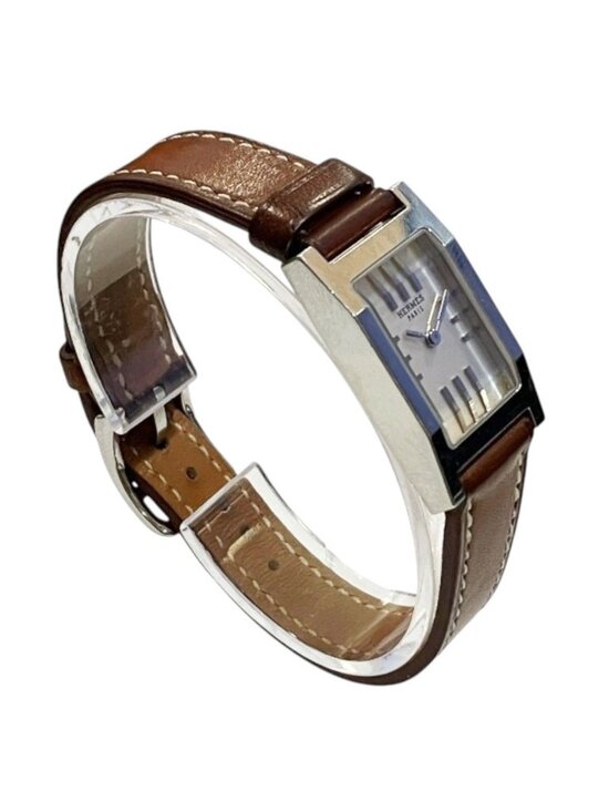 Hermes Tandem Watch SS Leather Quartz main image 8